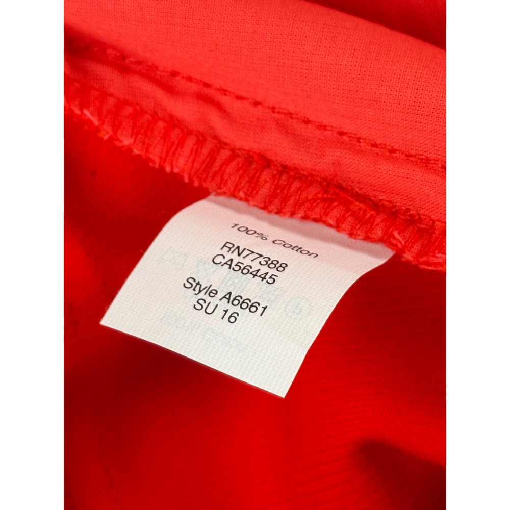J.Crew Factory The Pencil Skirt Red Cotton Petite Size 4P A6661 - Picture 5 of 9